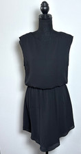Women's Juniors Little Black Dress Size (S) Krisa Black Dress Blousy Top