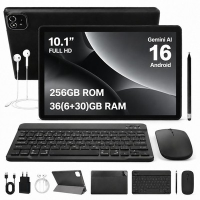 2026 Gemini AI2.0 Tablet mit 36GB RAM 256GB+1TB TF Android 16 Octa-Core 5G Wifi