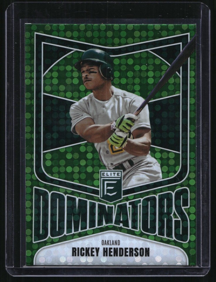 2026 Donruss Elite Dominators Green Disco #3 Rickey Henderson 2026 Donruss Elite Dominators Green Disco #3 Rickey Henderson