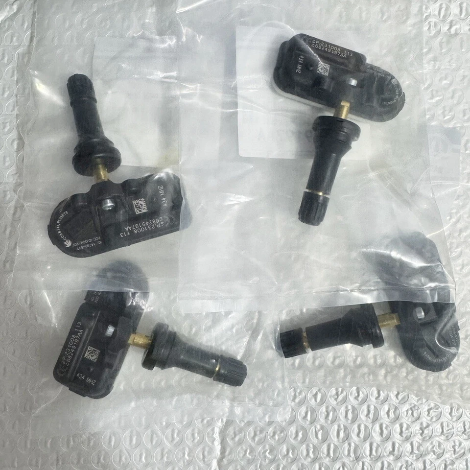 4PCS Genuine TPMS 68249197AA Tire Pressure Sensor For Dodge Ram 1500 2500 3500 - Imagem 2 de 4