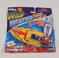 Lanard Thunder Boats Wild Water Wind-Up Bath Tub Water Toy 1998 Vintage New