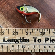 Vintage Fishing Lure  - Tom Manns Pogo Metallic Gold Black