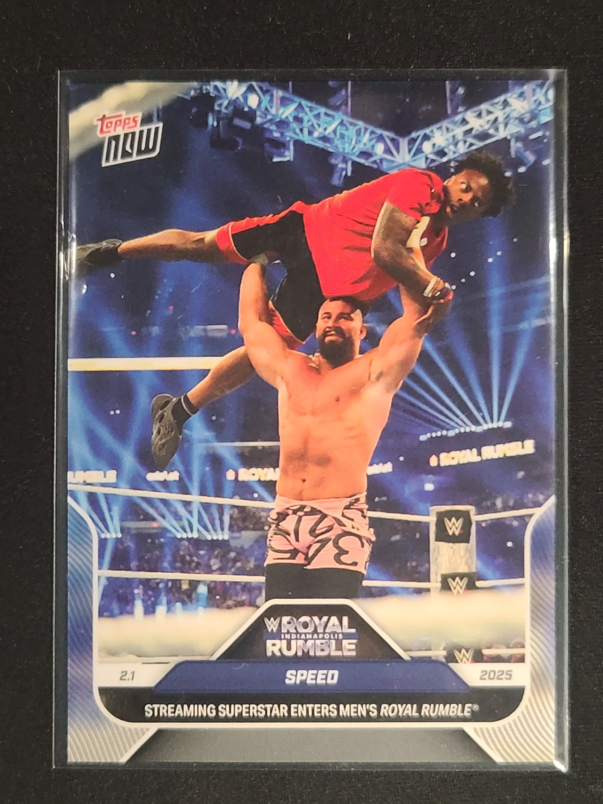 2025 Topps Now WWE Royal Rumble IShowSpeed Speed Card #15