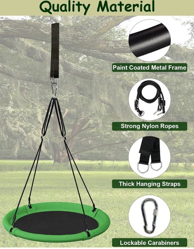 Saucer Tree Swing Set 24 Inch Round Adjustable