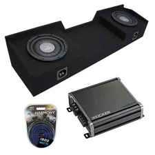 1999-2006 Chevy Silverado Ext Cab Truck Harmony F124 Dual 12" Sub Box & CXA800.1