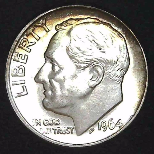 1964-P 10C Roosevelt Dime UNC 90% Silver 26uuo0114