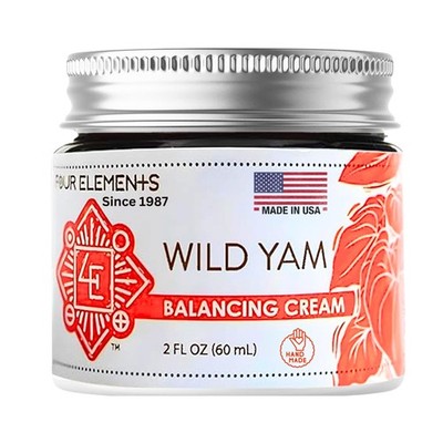 Four Elements 4E Wild Yam Balancing Cream, 2 OZ - 2 Ounce (Pack of 1), Cream