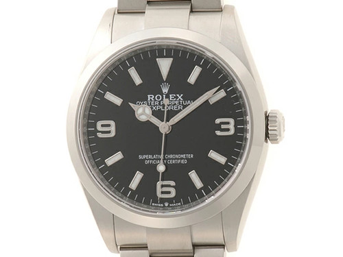 Rolex Explorer 36 124270 Stainless Steel 36mm Black Dial Quartz Men's #DW234
