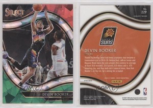 2020 Panini Select Courtside Red White Green Cracked Ice Prizm Devin Booker #229