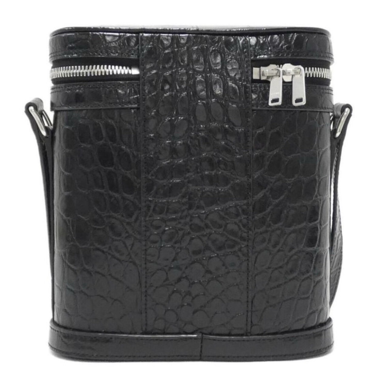Celine Vertical Messenger Crossbody Bag Embossed Croc - Rare image 8