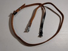 Camera Strap - Neck Shoulder Leather Gray- Narrow- Unique