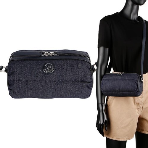 Moncler 5L00019 M4077 77A Patch Logo Denim Shoulder Bag 84109987