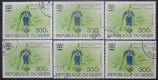 NIGER poste aérienne N°264 X 6 oblitéré