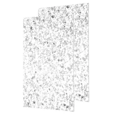 2Pcs Silver Glitter Acrylic Sheets 1/8" Thickness 12"x8" for DIY Crafting