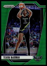2024 Panini Prizm WNBA #105 Teaira McCowan Green Prizms