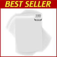 Pack of 100 Crystal Clear Bags for 18x24 Art Prints