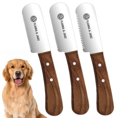 FLAMIA & JABZ Professional Dog Grooming Hand Stripping Knife