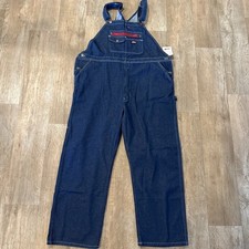 NWT Dickies Denim Overalls 2XL Blue Jean Dark Wash Carpenter