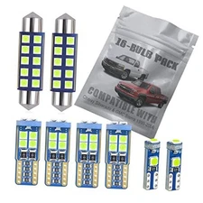 14-pc Ice Blue LED Interior Light Kit Compatible with Chevrolet Chevy 