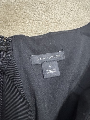 Ann Taylor Cocktailkleid schwarz Größe 10 C64 - Bild 6 von 8