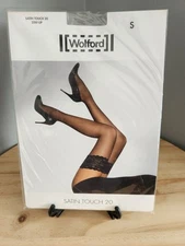 Wolford Satin Touch 20 Stay Up Black