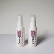 Lot 2 DermaVital Pre Face Treatment Spray Pump Sealed 2oz Each Dermawand Brand
