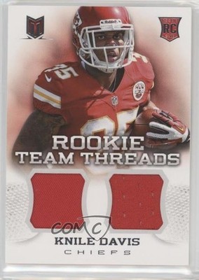 2013 Panini Momentum Rookie Team Threads Combo Materials 261/399 Knile Davis 0a7