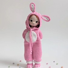 Easter Crochet Doll, Handmade Crochet Amigurumi Doll Gift, Amigurumi Doll