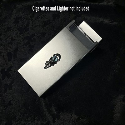 1pc Stainless Steel Cigarette Case Flip Top Portable Holder Box for Regular  Size