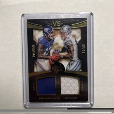2015 Panini Black Gold BB Odell Beckham Jr Dez Bryant Dual Patch Giants Cowboys 