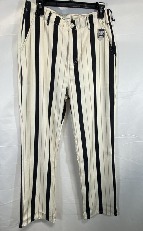 Honor The Gift Women's Uniform Stripe Pants Cream Black NWT Size 30