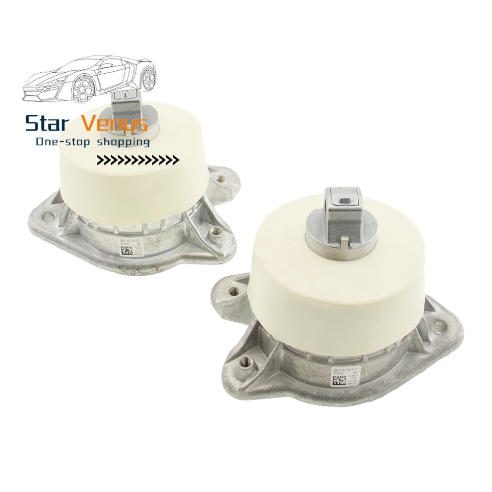 OEM 2pc Engine Motor Mount For Mercedes-Benz S63 S550 S560 2222405017 2222405117 - Изображение 2 из 4