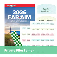 DIY KIT ASA 2026 FAR/AIM Book + 50 Tabs for PPL