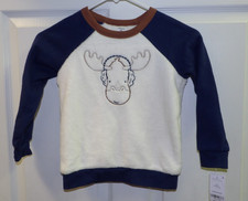 NWT Boys Carter's 2 Pc Fleece Outfit Size 5T Pants Shirt Moose - 1262
