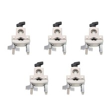 5pcs Adjustable Drum Hardware Clamp, Cowbell Cymbal Mounting Grip