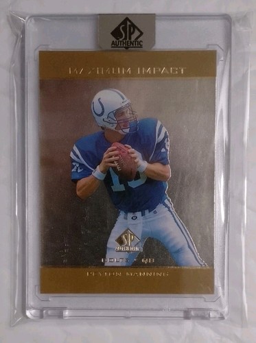 Peyton Manning #SE11 1998 SP Authentic Maximum Impact card