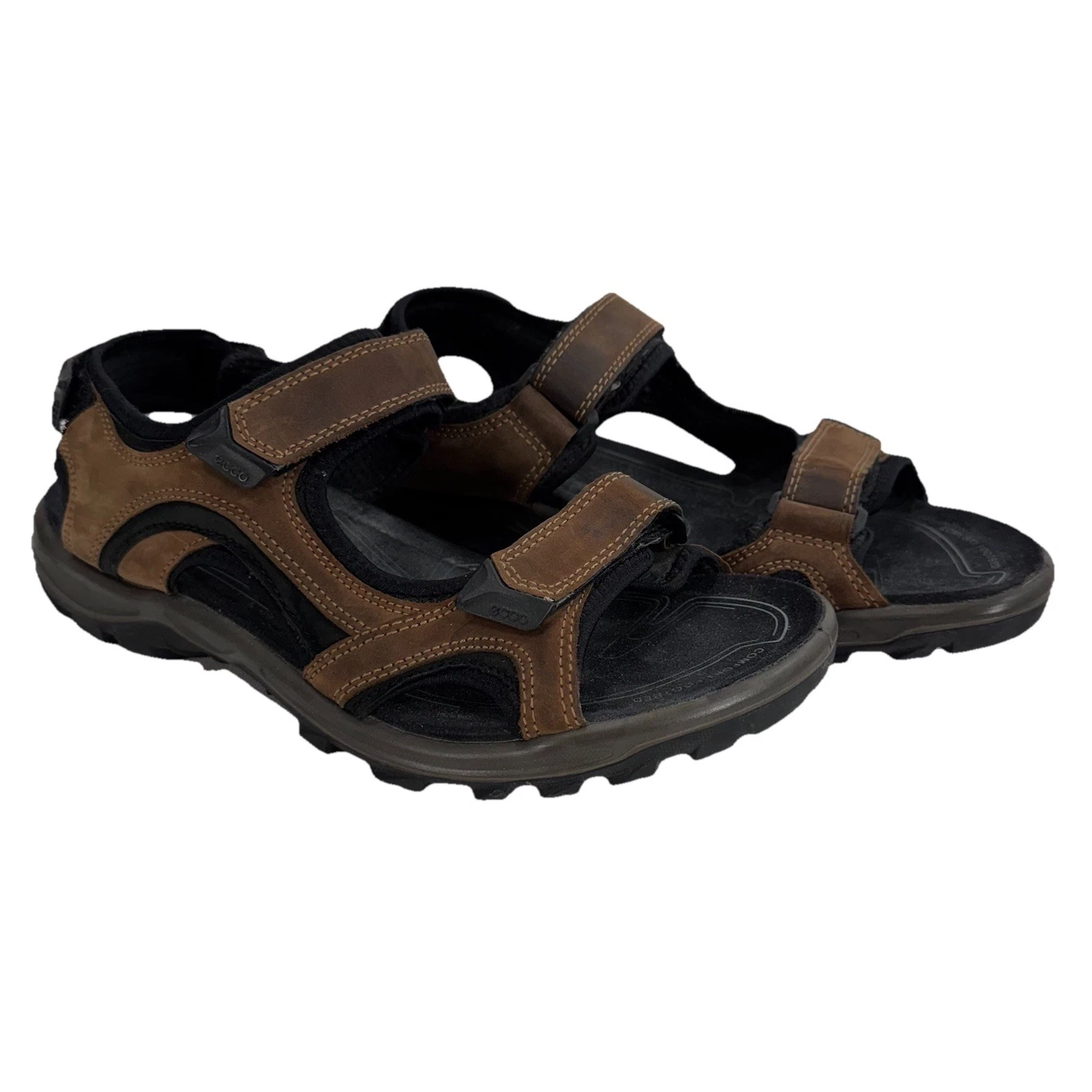 Ecco Sandali Offroad Uomo US Taglia 11 5 Pelle Marrone Campeggio Outdoor