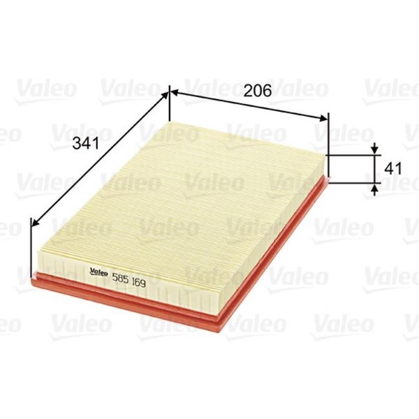 Valeo Luftfilter Filtereinsatz FüR Opel Vectra B 1.6I 16V 1.8I 585169-image