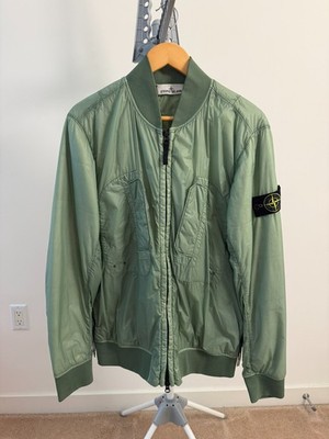 Stone Island Green Garment-dyed Jacket - Size M