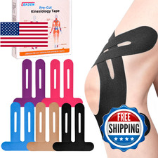 IEADEN Precut Kinesiology Tape for Knees, 20 Pcs, 5 Colors - Knee Support Stab