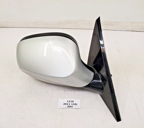 ✅ 10-13 OEM BMW E88 E82 Right Passenger Side Heated Mirror Assembly Silver 354