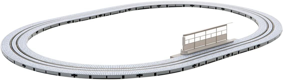 【Euro】抽象オブジェ Tomix 91084 Wide Tram Mini Rail Oval Layout Set Track Layout MA-WT