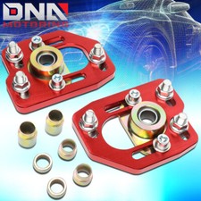 For 1990-1993 Ford Mustang Front Aluminum Adjustable Cambercaster Plates Red