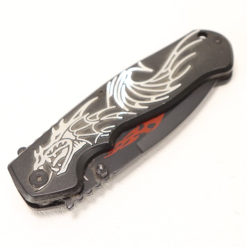 STEC Liner Folding Knife 3 in 440 Stainless Steel Blade Nylon Handle