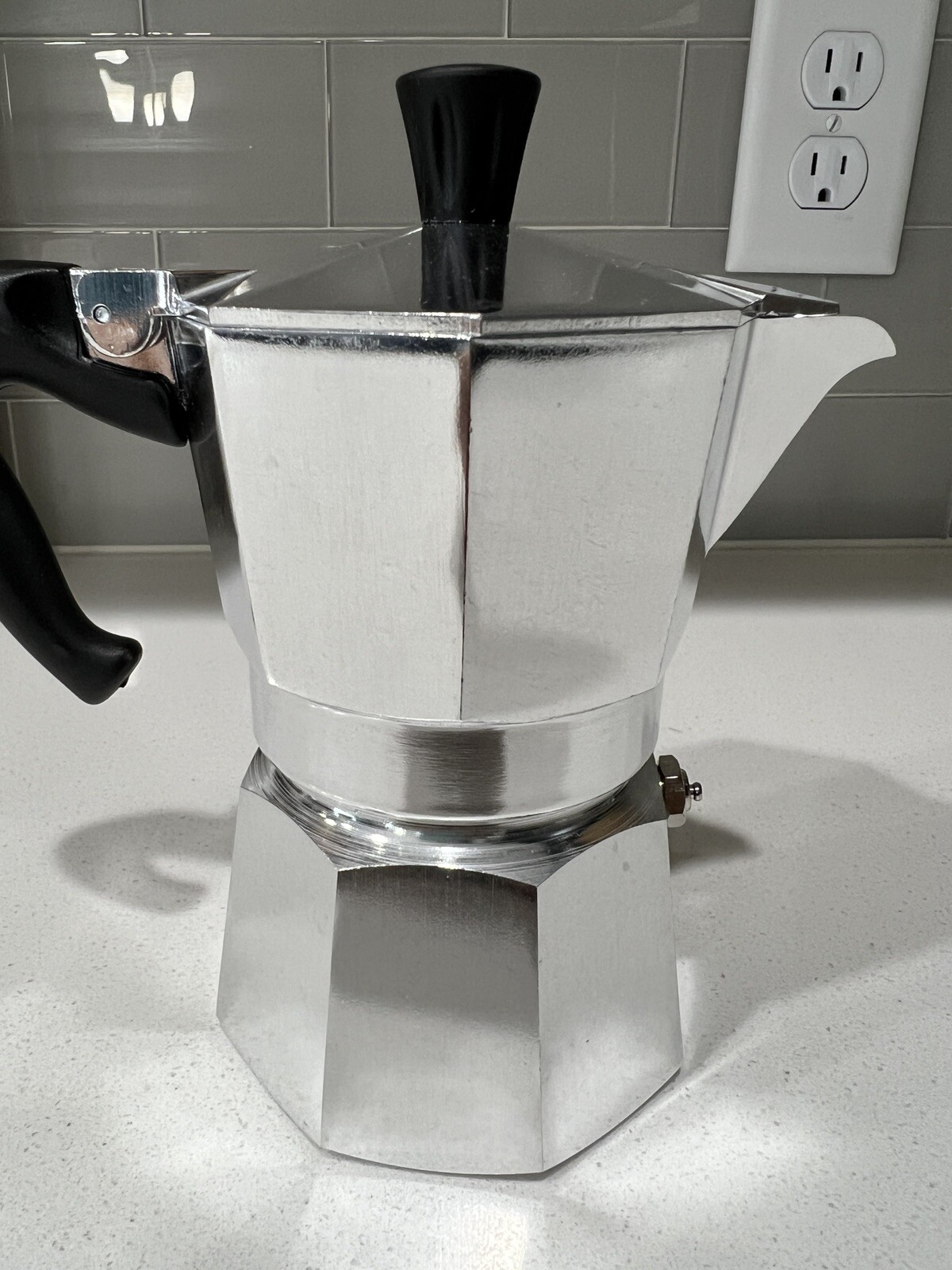 Bialetti 3 Cup Moka Stovetop Espresso Maker Silver (21464668) for