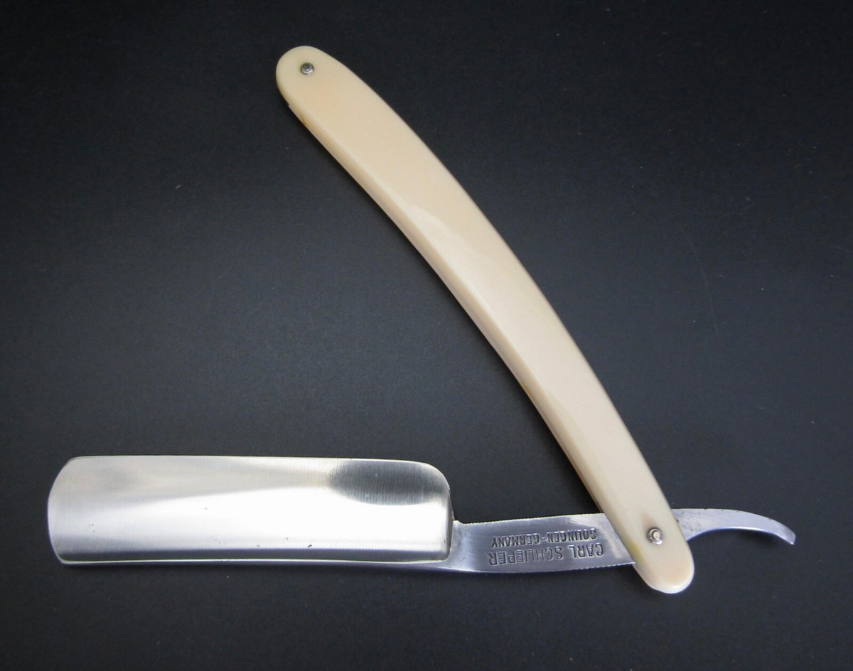GERMANY CARL SCHLIEPER　理容　美容　ハサミ　 シザー CARL SCHLIEPER VTG 6/8 Straight Razor Made In Solingen Germany