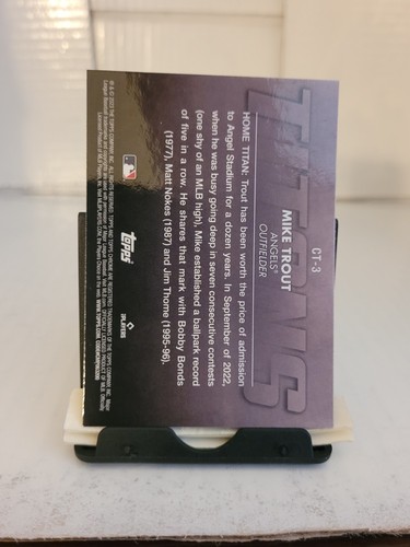 2023 Topps Chrome Titans Mike Trout #CT-3 - Imagen 2 de 2
