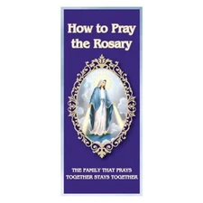 How to Pray the Rosary Pamphlet - Large Print