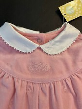 NWT Infants 0-3 Mo Gymboree Vintage HOPE CHEST 2002 Satin Collar VELOUR ONEPIECE