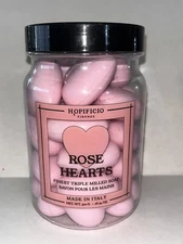 Hopificio Triple Milled Rose Hearts Hand Guest Soaps Set 21 Count 18.34 Oz